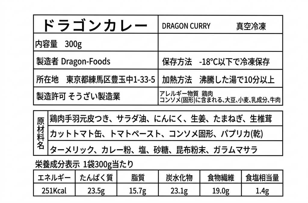 ドラゴンカレー