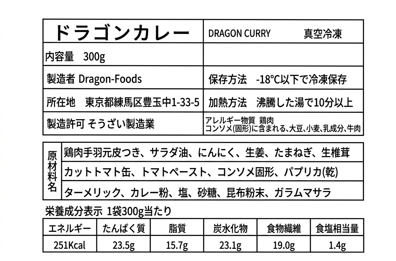 ドラゴンカレー